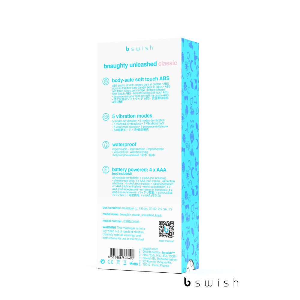Bnaughty - classic unleashed - vibrating egg -  box bottom view | Flirtybay